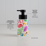 Tropical Flamingo Dispenser Bottle, 250ml