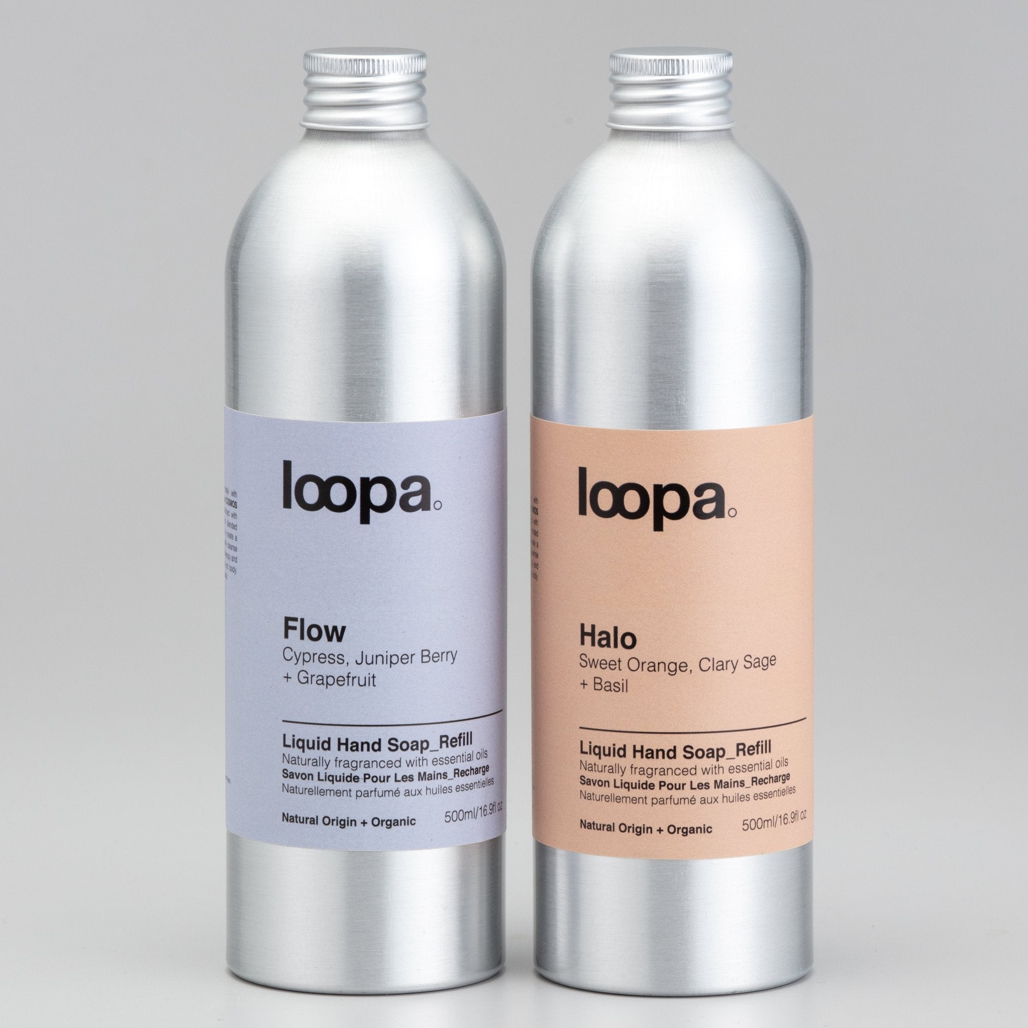 Two soap refill bottles
