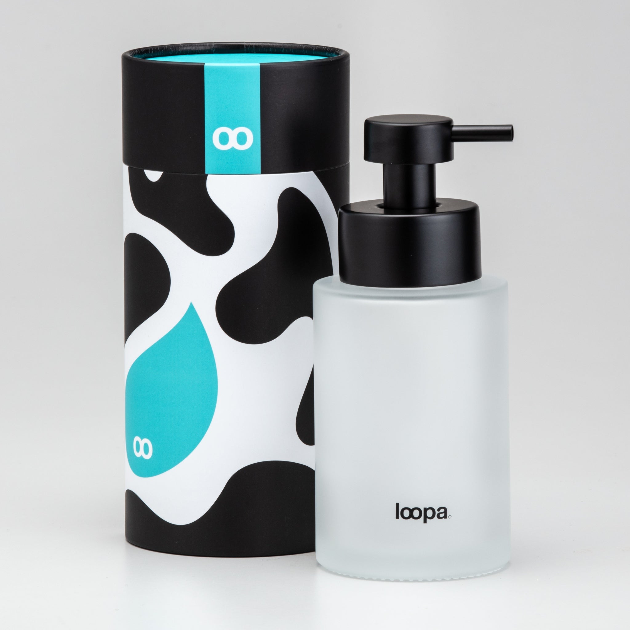 Soap Bottle, Frosted Glass