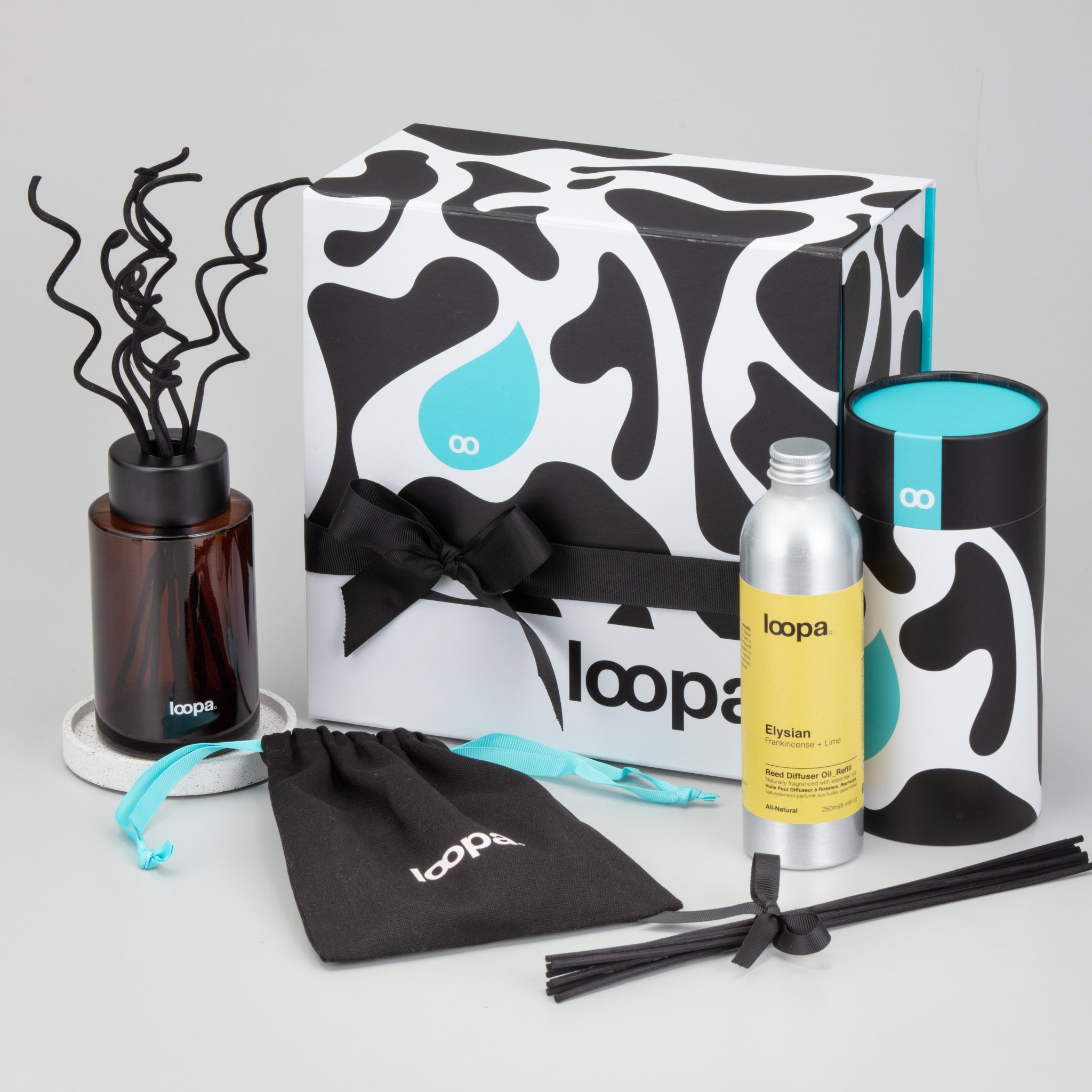 Reed Diffuser Gift Set, 250ml, Frankincense + Lime (Elysian)