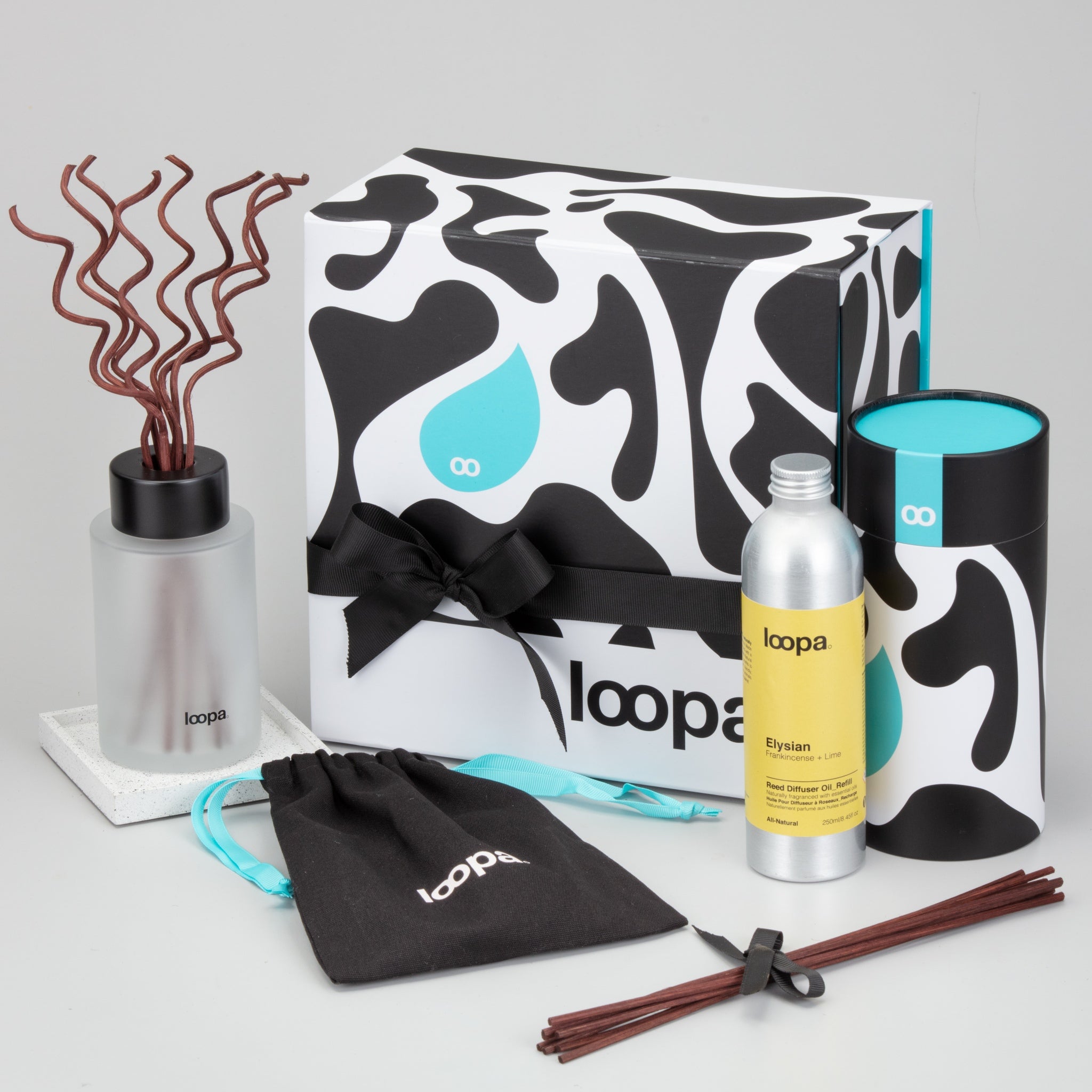 Reed Diffuser Gift Set, 250ml, Frankincense + Lime (Elysian)
