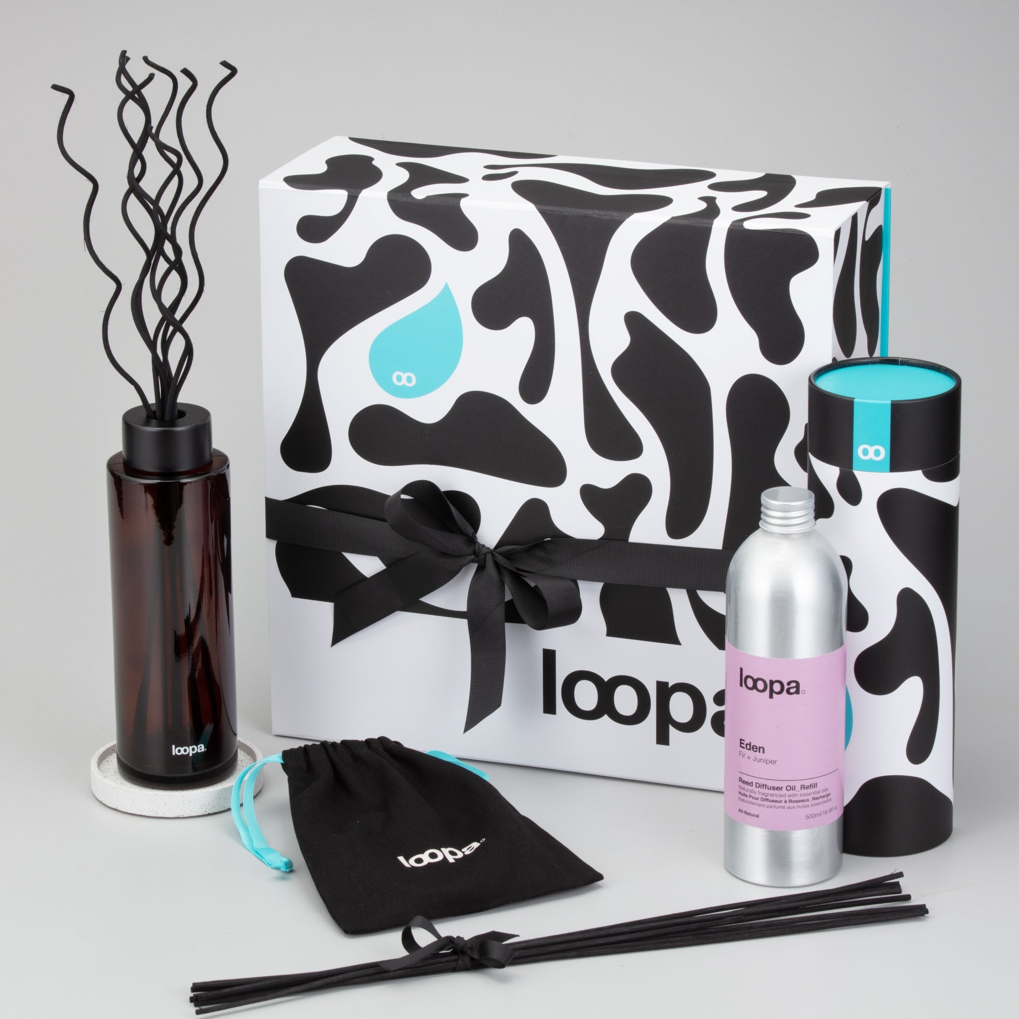 Reed Diffuser Gift Set, 500ml, Fir + Juniper (Eden)