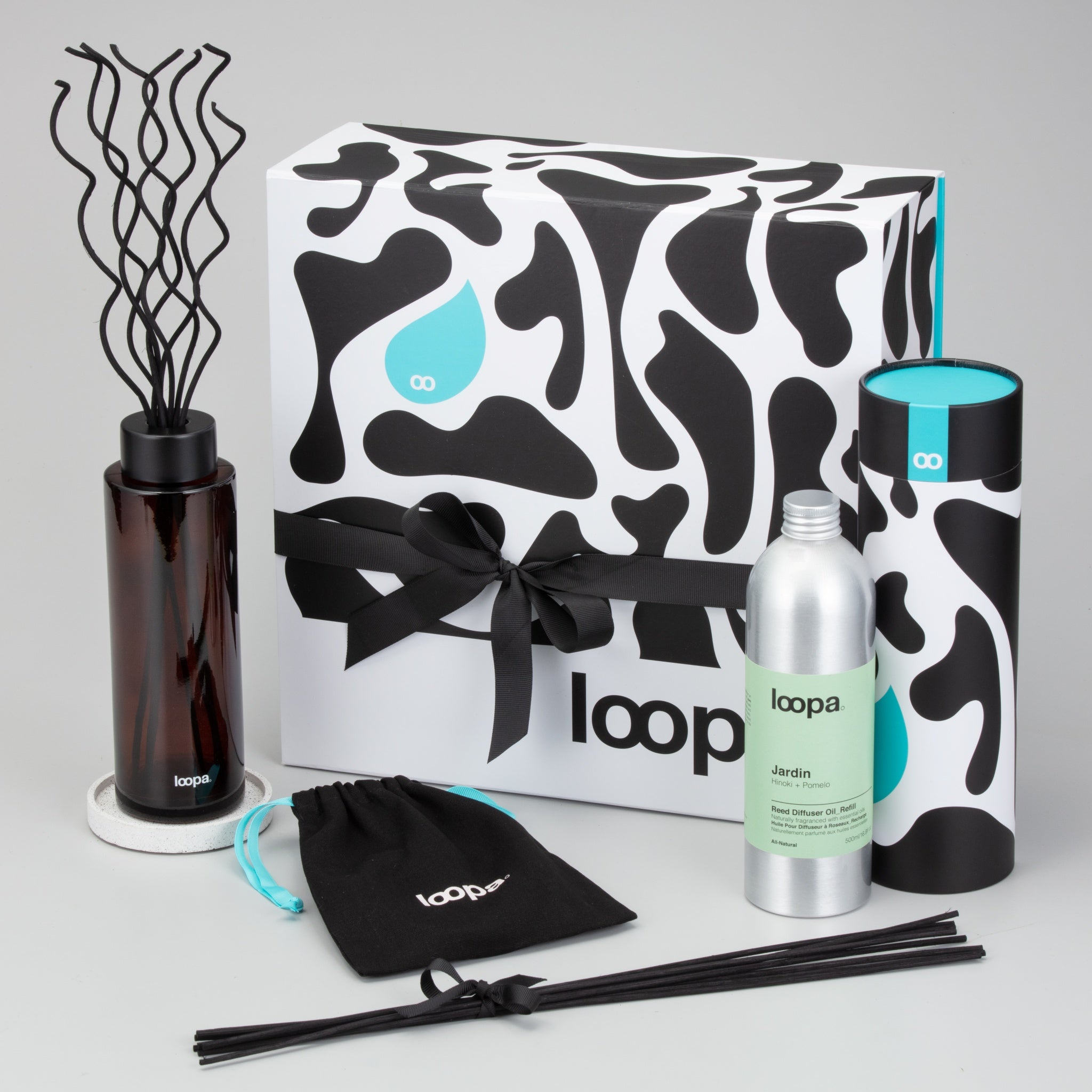 Reed Diffuser Gift Set, 500ml, Hinoki + Pomelo (Jardin)