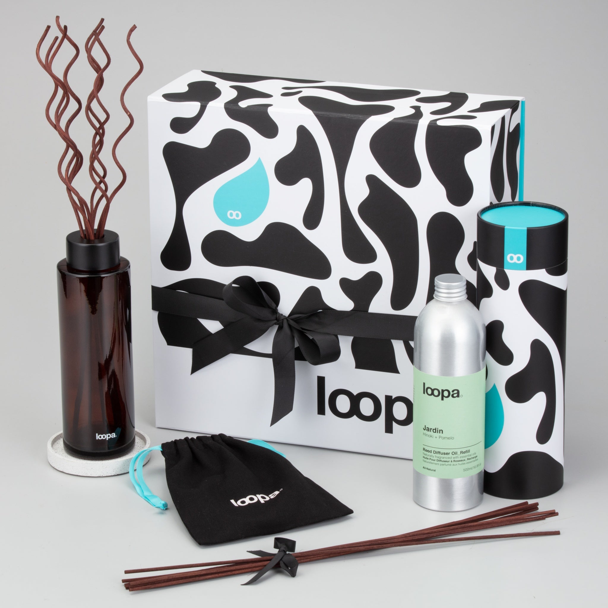 Reed Diffuser Gift Set, 500ml, Hinoki + Pomelo (Jardin)