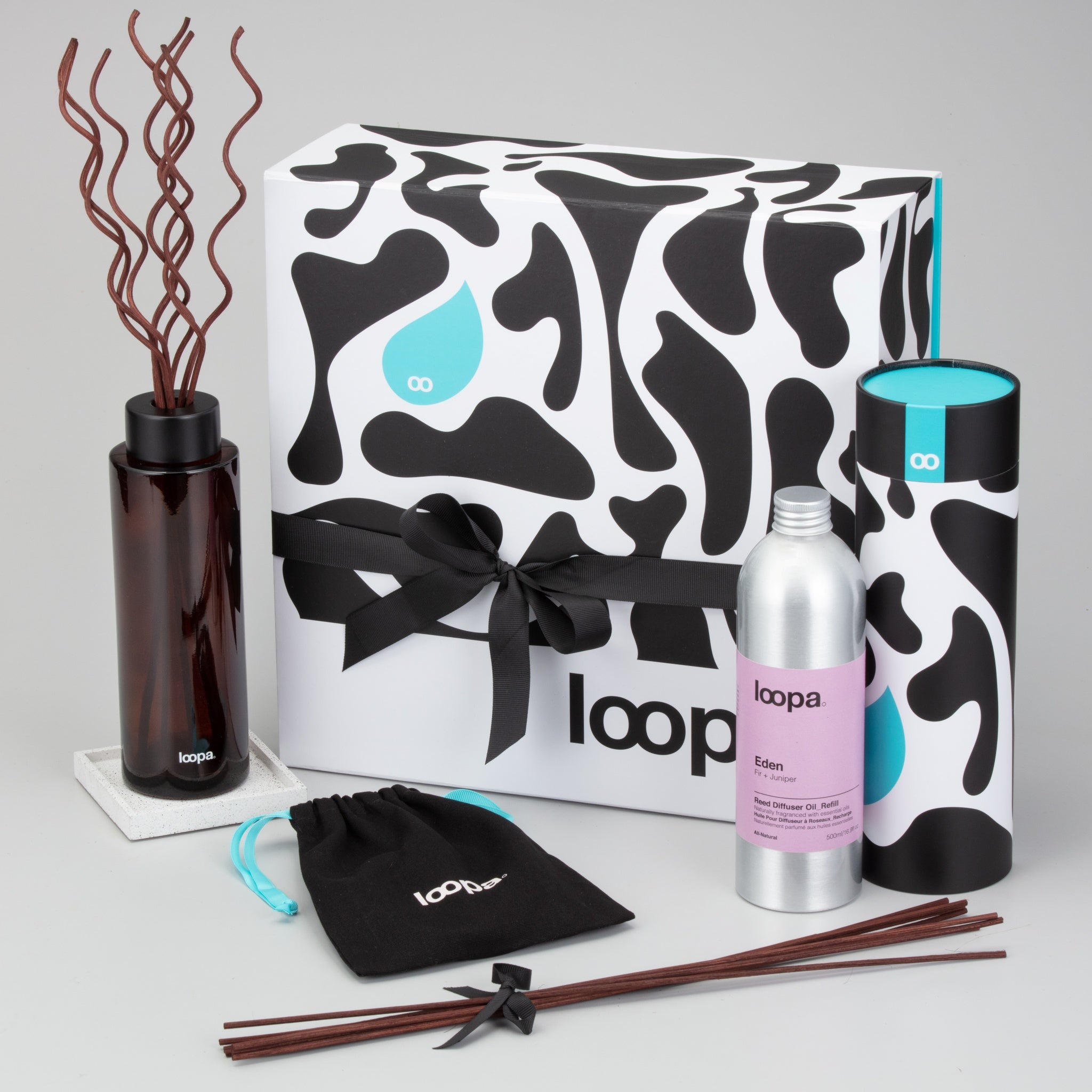 Reed Diffuser Gift Set, 500ml, Fir + Juniper (Eden)
