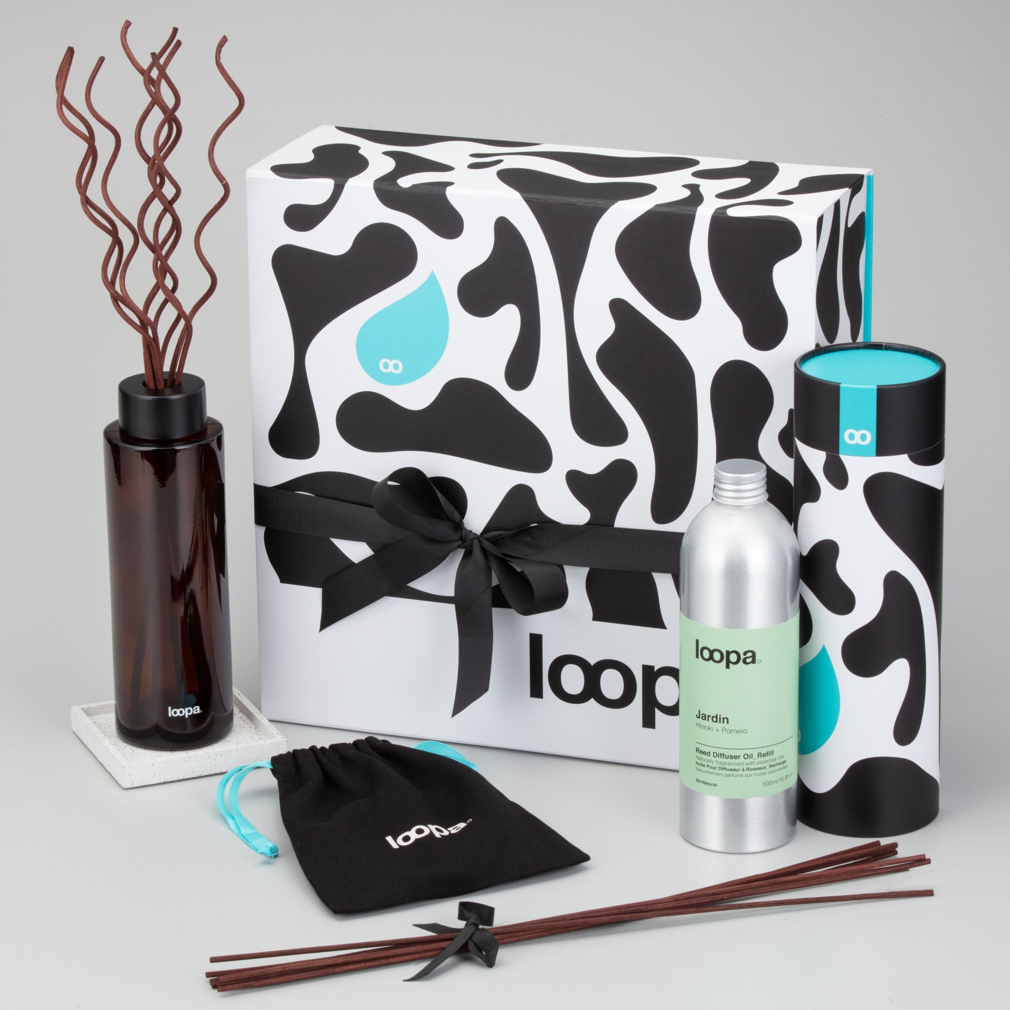 Reed Diffuser Gift Set, 500ml, Hinoki + Pomelo (Jardin)