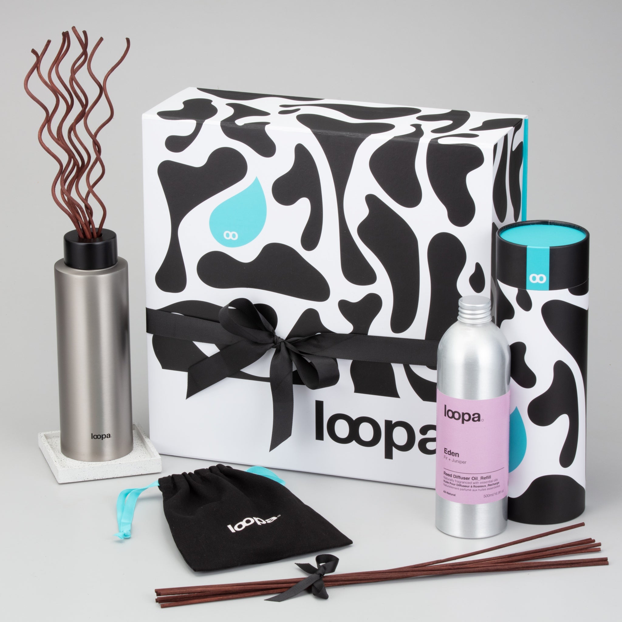 Reed Diffuser Gift Set, 500ml, Fir + Juniper (Eden)