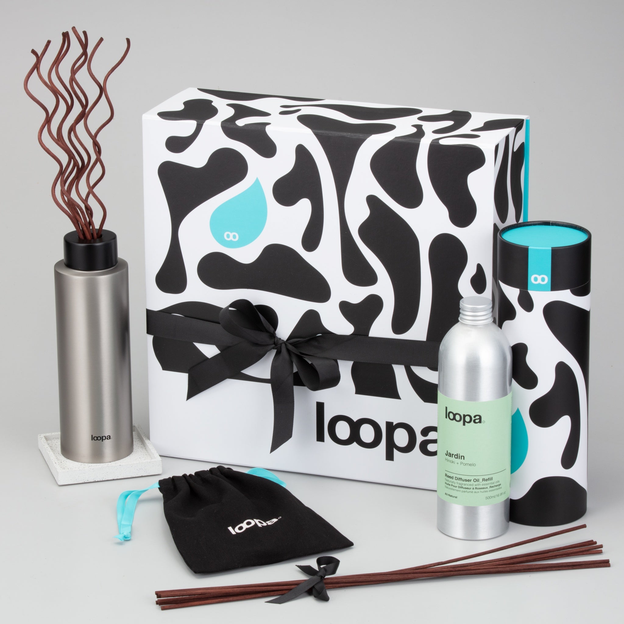 Reed Diffuser Gift Set, 500ml, Hinoki + Pomelo (Jardin)
