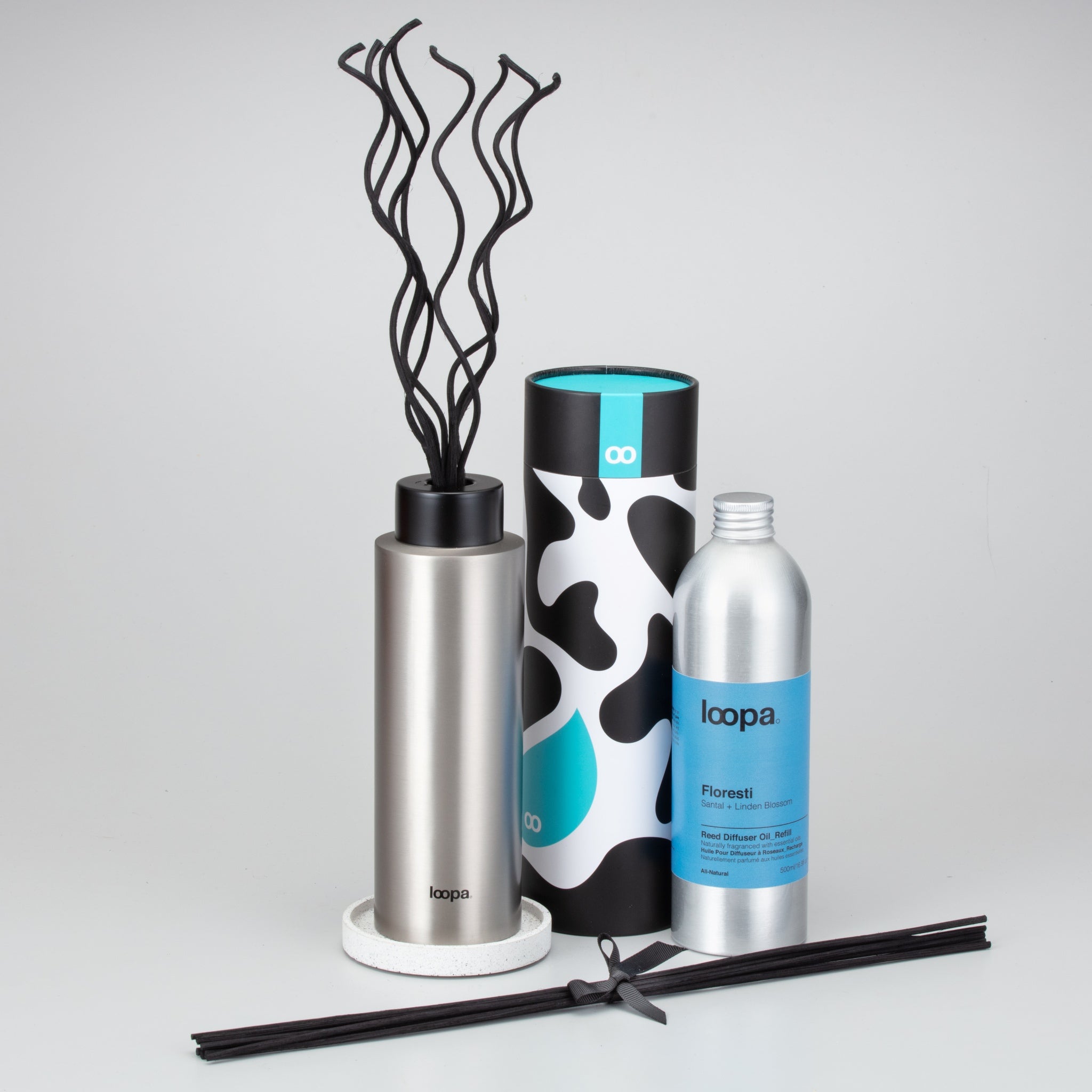 Reed Diffuser Starter Set, 500ml, Santal + Linden Blossom (Floresti ...