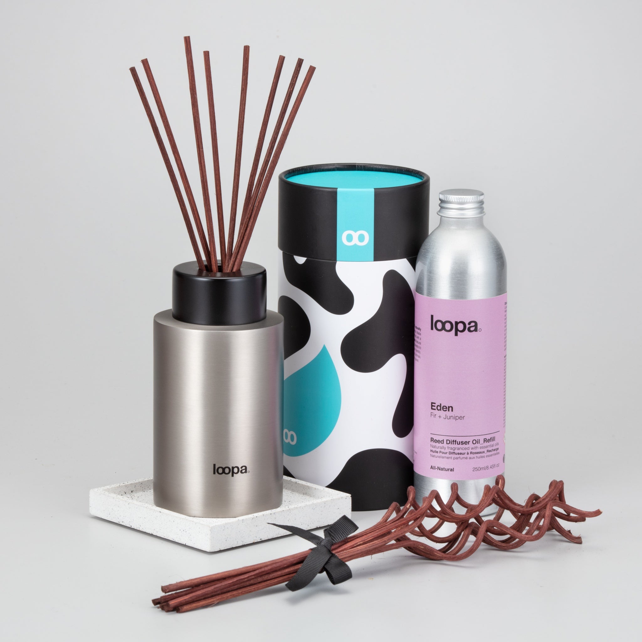 Diffuser Starter Set, 250ml, Fir + Juniper (Eden)