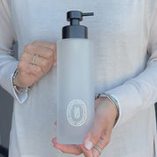 frosted-glass-dish-soap-dispenser-500ml-white-oval-label